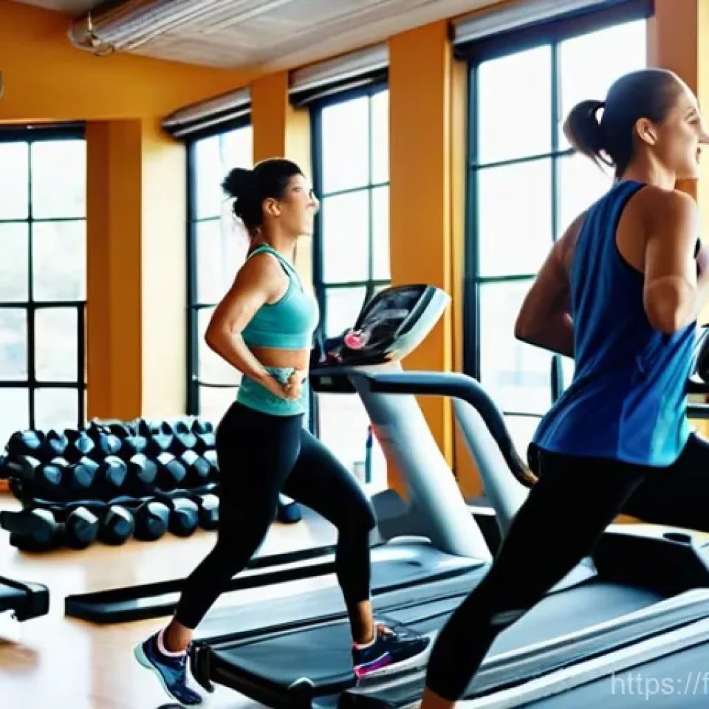 피트니스 경영사 자격증 취득 방법 - **Prompt 1:** A vibrant, diverse group of young adults and middle-aged individuals exercising in a b...